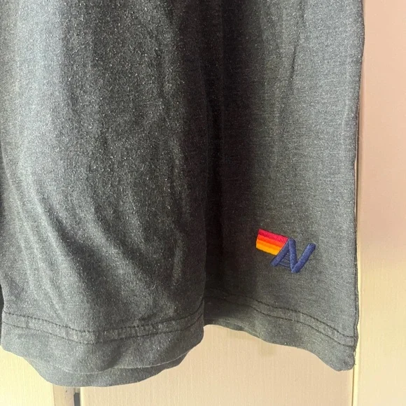 Aviator Nation. Unisex M Surf Naked Tee in Charcoal Gray - Picture 6 of 9